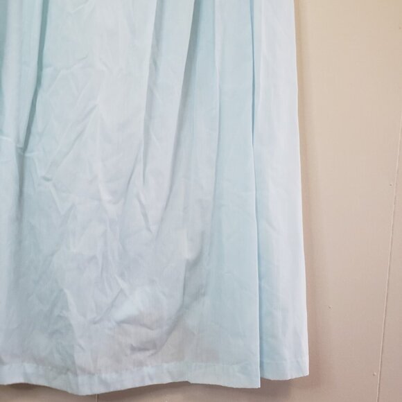 VTG Sears Womens 36 38 Nightgown Lgt Blue Floral Lace Sheath Dress Grannycore - Picture 3 of 8